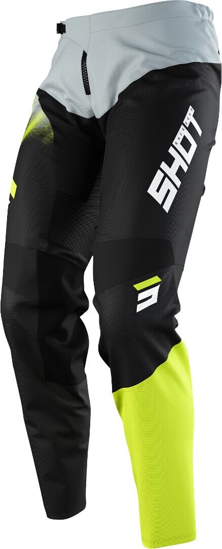 Shot Devo Versus Kids Motocross Pants  - Grey Yellow