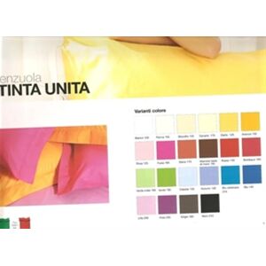 BIANCALUNA Lenzuolo Coprimaterasso Singolo In Cotone Art Colored Col. A Scelta 90x200 Cm GIALLO 120 90X200 CM