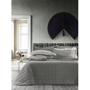 EvergreenWeb Trapunta MATRIMONIALE WASHED COTTON 220x270 cm Grigio