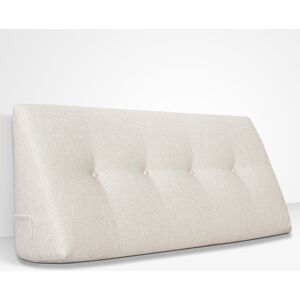 EvergreenWeb Cuscino da Lettura a Cuneo Chill Pillow 80 cm x 26 cm Crema