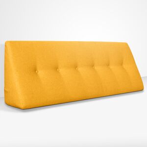 EvergreenWeb Cuscino da Lettura a Cuneo Chill Pillow 180 cm x 26 cm Giallo