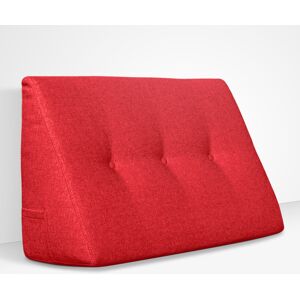 EvergreenWeb Cuscino da Lettura a Cuneo Chill Pillow 80 cm x 26 cm Rosso