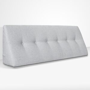 EvergreenWeb Cuscino da Lettura a Cuneo Chill Pillow 200 cm x 26 cm Ghiaccio