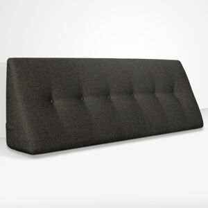 EvergreenWeb Cuscino da Lettura a Cuneo Chill Pillow 200 cm x 26 cm Nero