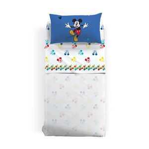 Disney Lenzuola Mickey Retro Singolo   in Cotone Caleffi