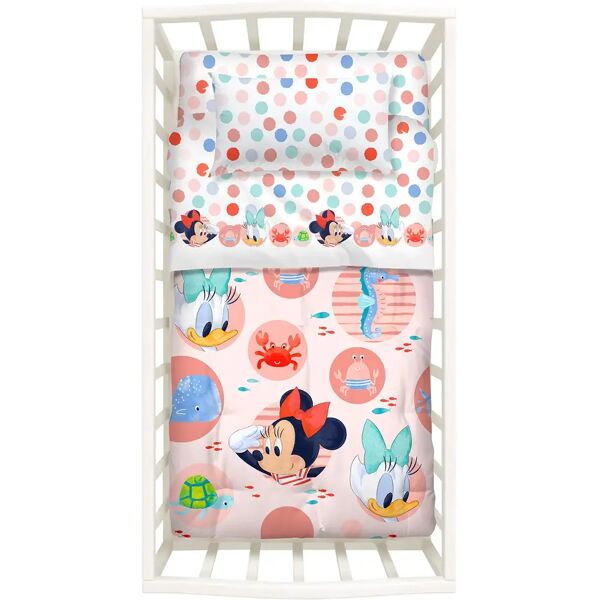 disney piumone e paracolpi per lettino neonato  baby minnie caleffi