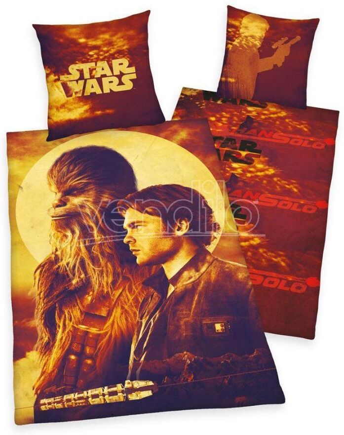 ALTRO Star Wars Copripiumino Letto Set Han & Chewie 135 X 200 Cm, 80 X 80 Cm