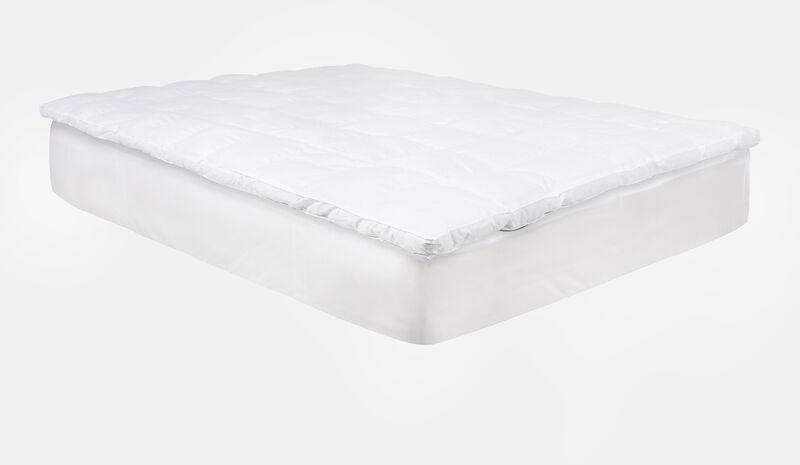 CLASSIC BLANC Topper in fibra Comfort Plus antiallergico 8 cm 80x190cm , Cama de 80 ,