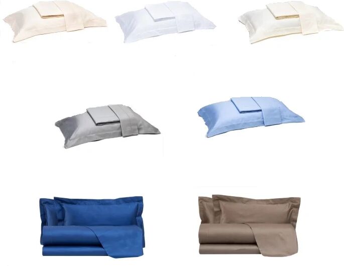 Via Completo Letto Con Orlo A Giorno Art. Nl0051 Col. A Scelta Mis. Unica BLU UNICA