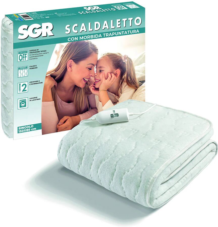 Imetec 16803 scaldaletto Coperta elettrica 55 W Bianco Tessuto