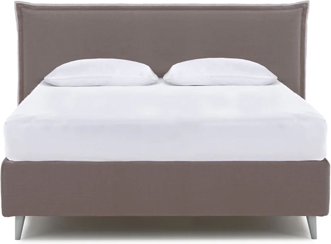 Let it Bed GIAVA - Letto matrimoniale da 160 con rete in appoggio, marrone