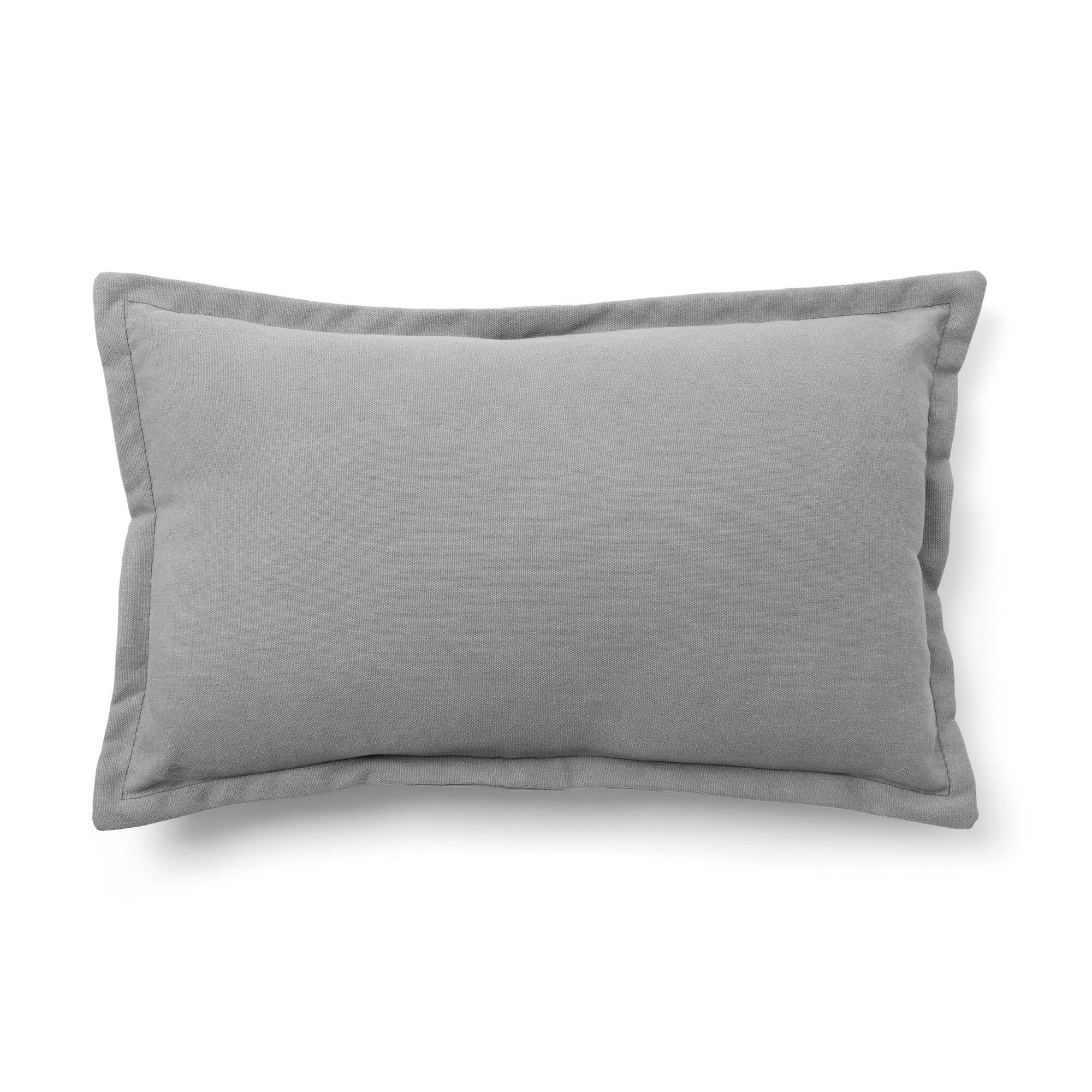 Kave Home Fodera per cuscino Lisette 30 x 50 cm grigio