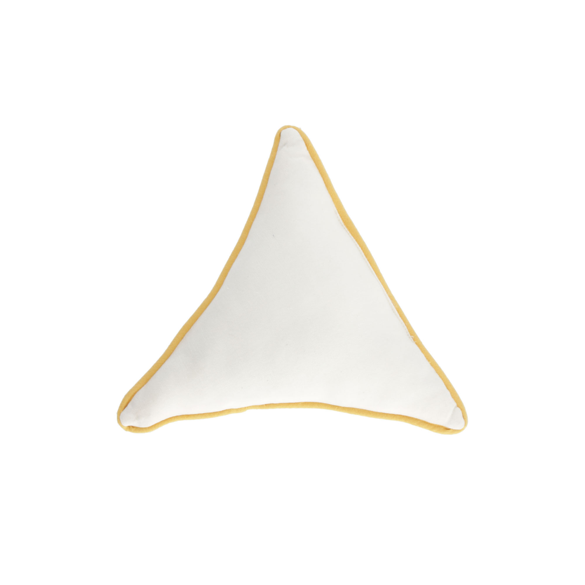 Kave Home Cuscino triangolare Fresia 100% cotone bianco