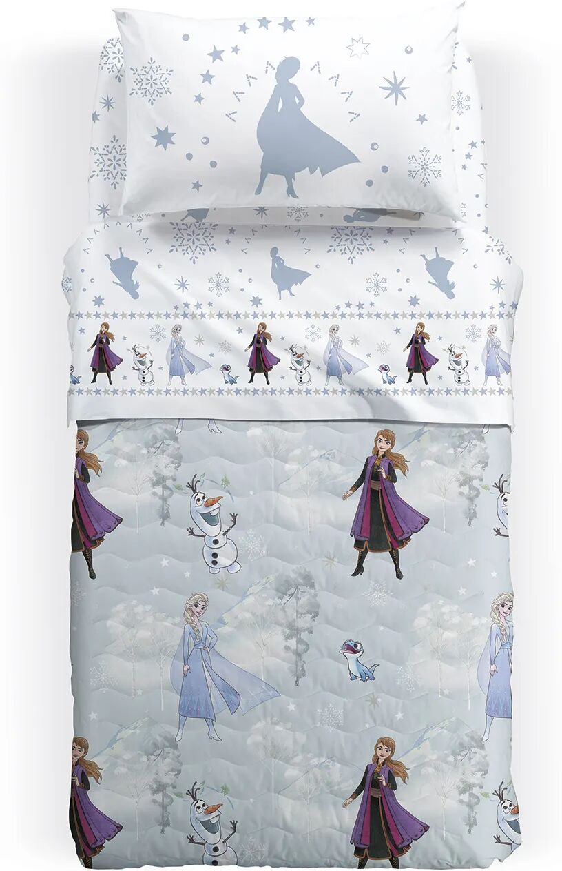 Disney Copriletto Primaverile Singolo Frozen Elsa&Anna   in Cotone Caleffi