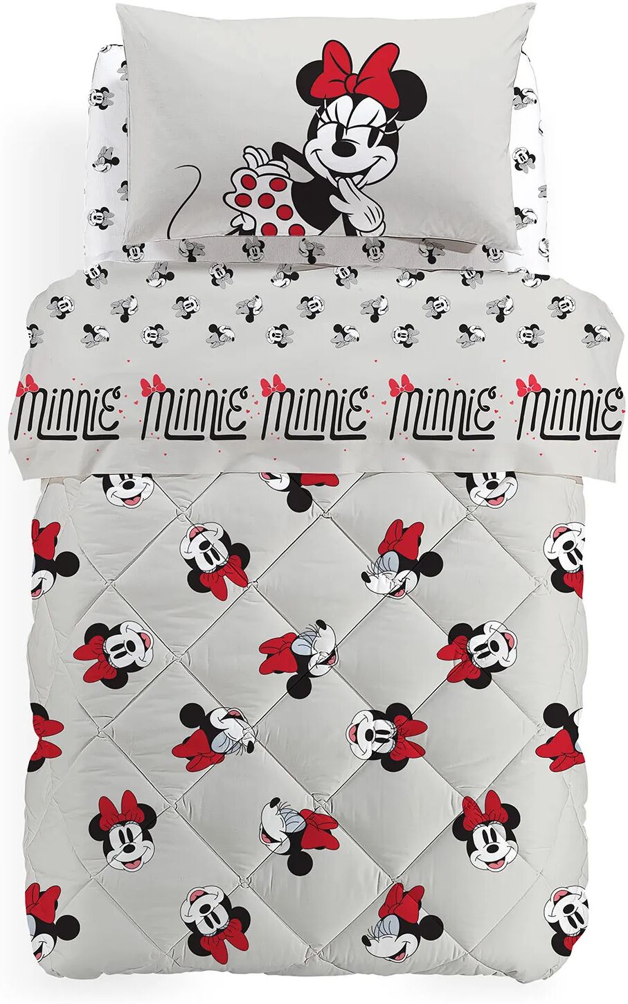 Disney Trapunta Minnie Retro Singolo   in Cotone Caleffi