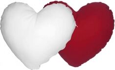 Gedshop 1000 Federa cuore bicolore poliestere e cotone 40x40 neutro o personalizzato