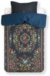 Pip Studio Forest Carpet dekbedovertrekset van geborsteld katoen 188TC - inclusief kussenslopen - Donkerblauw