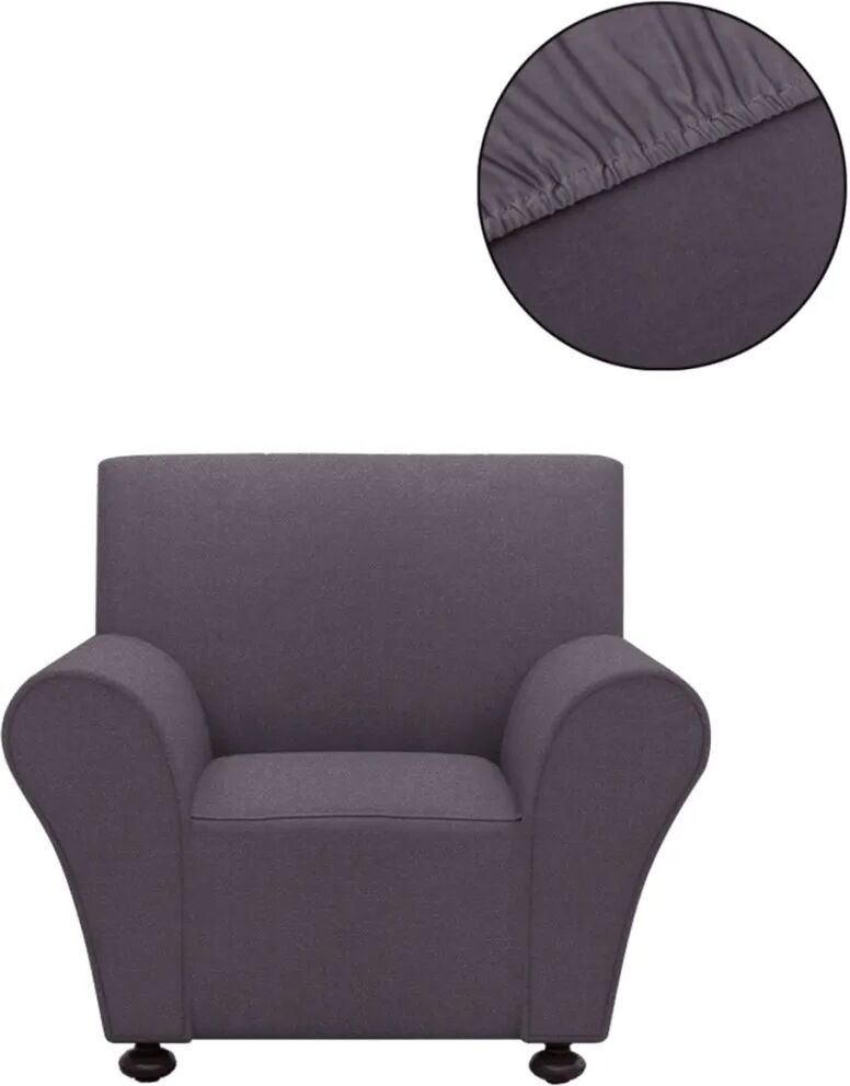 vidaXL Stretch meubelhoes voor fauteuil antraciet polyester jersey