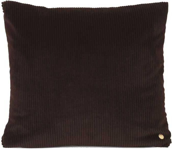 Ferm Living Corduroy kussen 45x45 chocolate