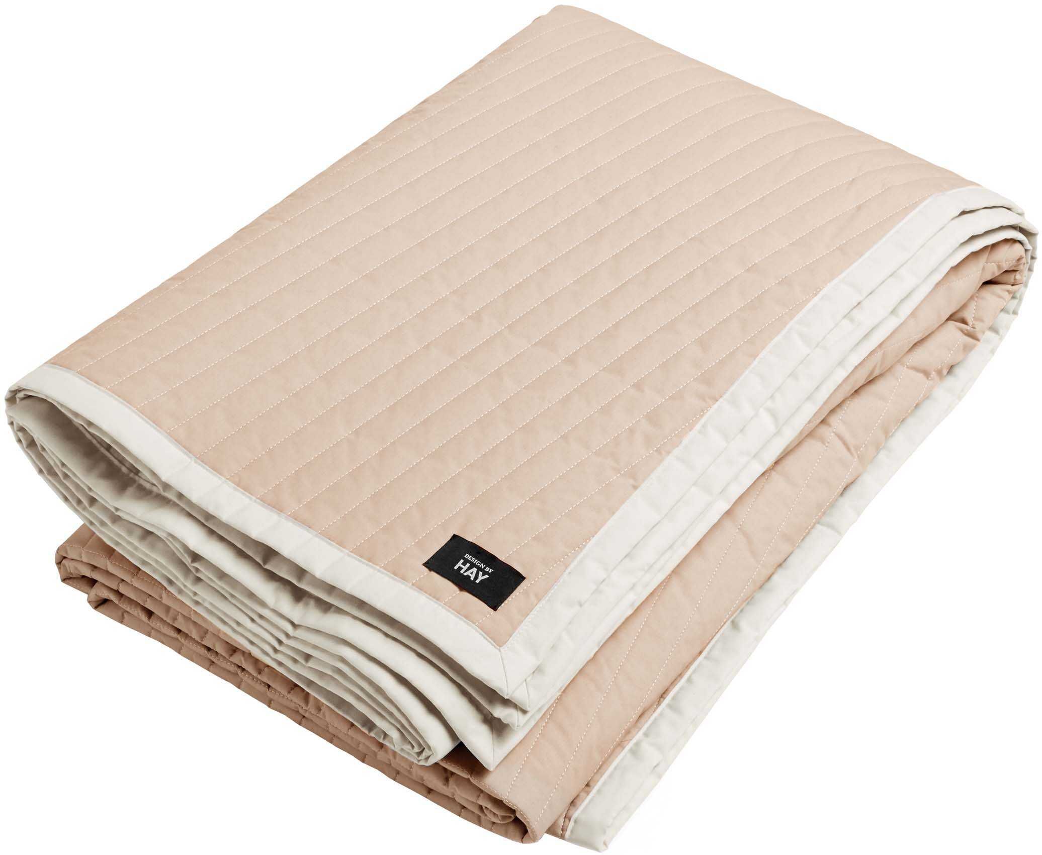 Hay Bias Quilt bedsprei nude 245x235