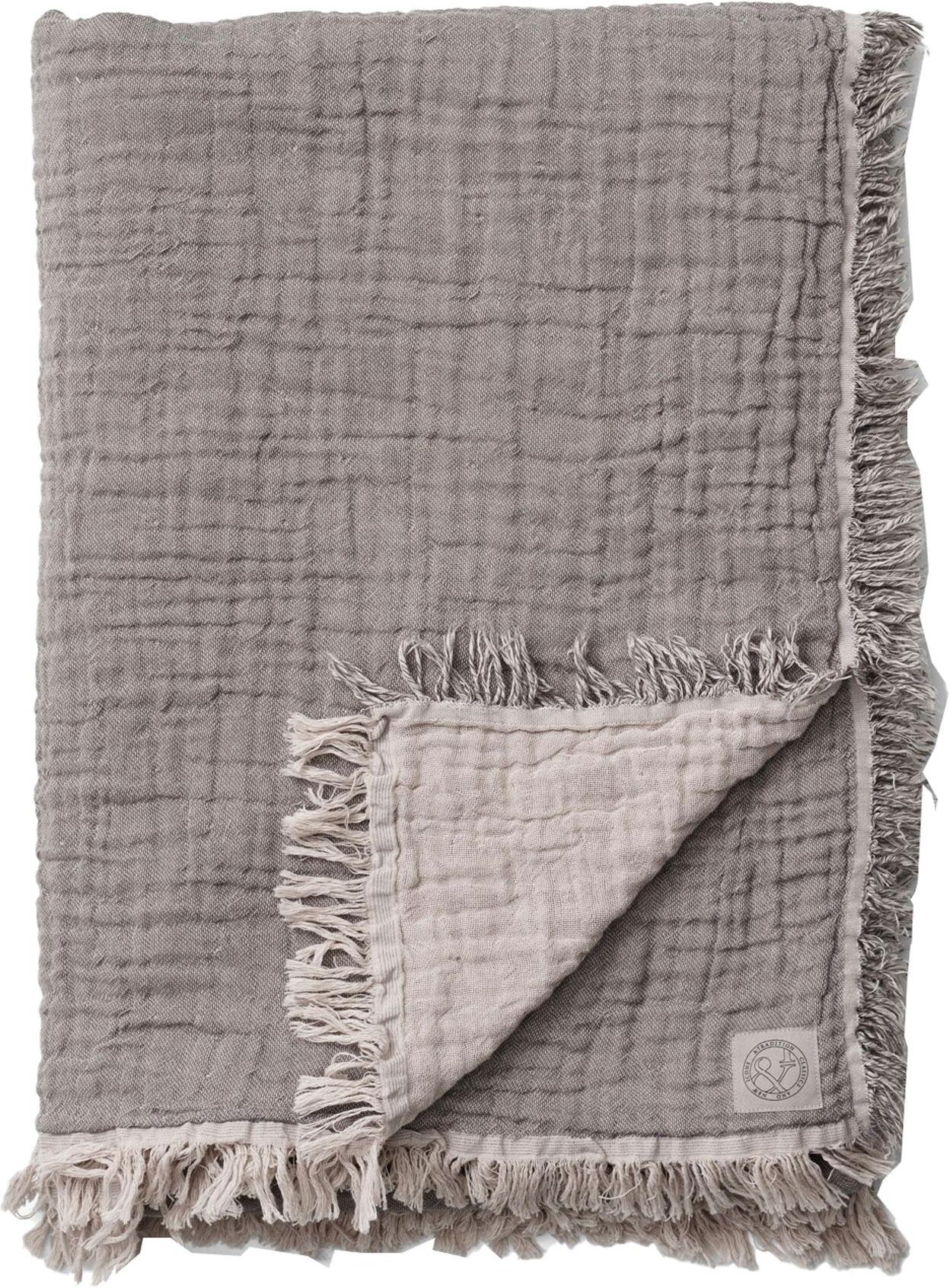 &tradition Cotton Throw SC33 plaid 260x260 Cloud & Slate