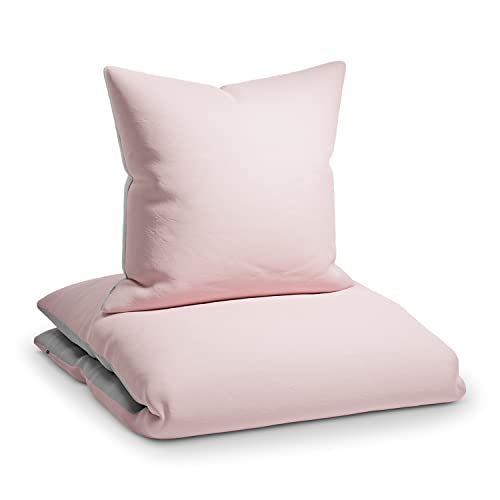 sleepwise Bedlinnen "Soft Wonder" grijs roze 135 x 200 cm