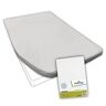 Dexitex Molton Matrasbeschermer Frans Bed Frans Matras Caravan met Frans Bed voor Camper Bed Oeko-TEX 100% katoen links wit