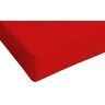 Italian Bed Linen Max Color Lakens met hoeken, 25 cm, rood, voor 2 zitplaatsen