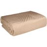 PALLTEX Queen Sprei, doorgestikte bedsprei, ultrasoon genaaid, dekbed, gewatteerde spreien, bank, sprei, elegante sprei (cappuccino, 160x220)