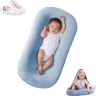 Jeeeun Baby Lounger, Baby Lounger Pillow, Baby Lounger for Newborn 0-24 months (Blue1)