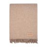 menique 100% Merino Wool Blanket MILAN 125x180 cm Beige, Thick Throw Blanket Plaid Extra Fine Fall Blanket