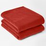 Dreamscene Fleece sprei effen 150 x 200 cm rood 100% polyester polarfleece Large PFTRE111