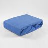 KiNDERWELT Badstof hoeslaken, afm. 60 x 120 cm, kleur blauw, laken, laken, babybed, hoeslaken, laken