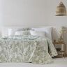 ETHERE MAISON Ethere sprei Jacquard, omkeerbaar, katoen, Alessia, groen, bed, 180 cm, 270 x 270 cm