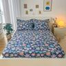 CBLdF fitted sheet Fitted Bed Sheet Queen King Size Flower Bottom Sheet For Home (no Pillowcase)-07-180x200cm 1pc Sheet