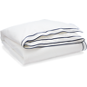 Lauren Home Spencer Border Duvet White And Navy QUEEN Unisex