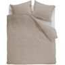 Ambiante Dekbedovertrek Uni Cotton Taupe-2-persoons (200 x 200/220 cm) Taupe