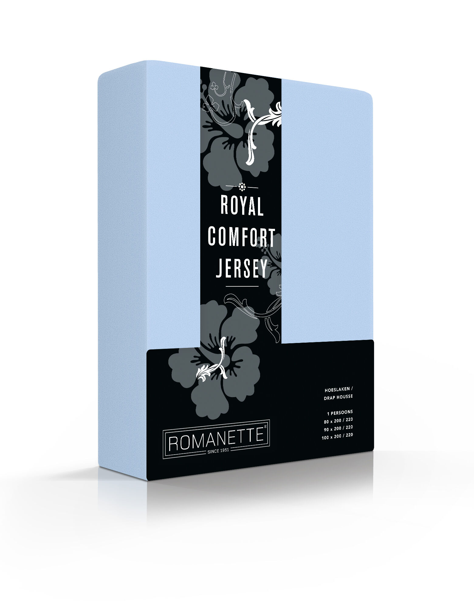 Romanette Hoeslaken Stretch Royal Comfort Jersey Blue - 140/150/160x200/210/220 cm