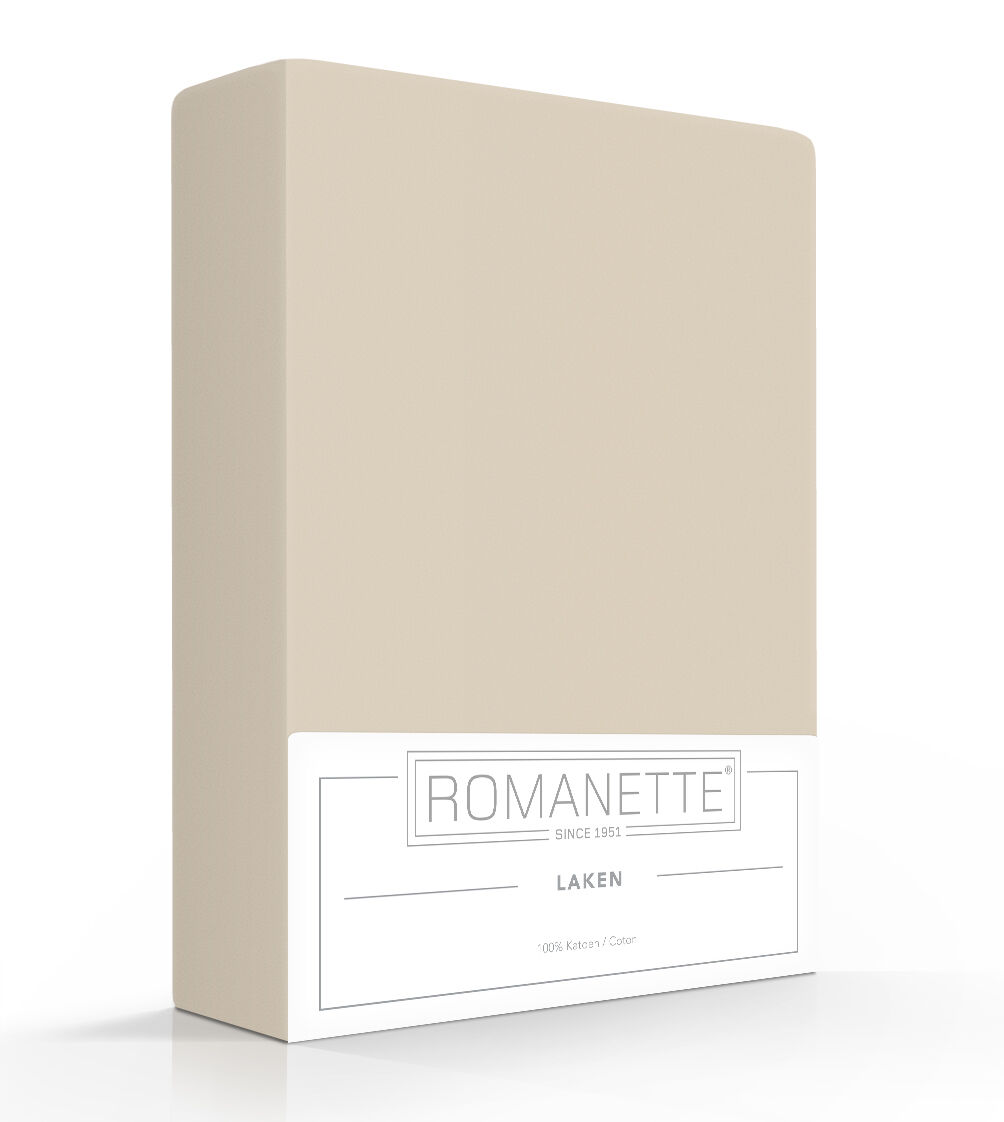 Romanette Basic Hoeslaken Camel - 180x220 cm