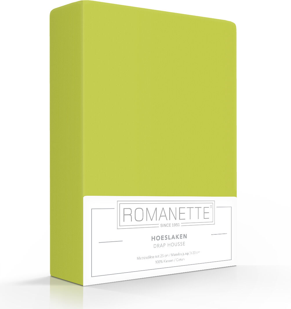 Romanette Basic Hoeslaken Apple - 90x200 cm