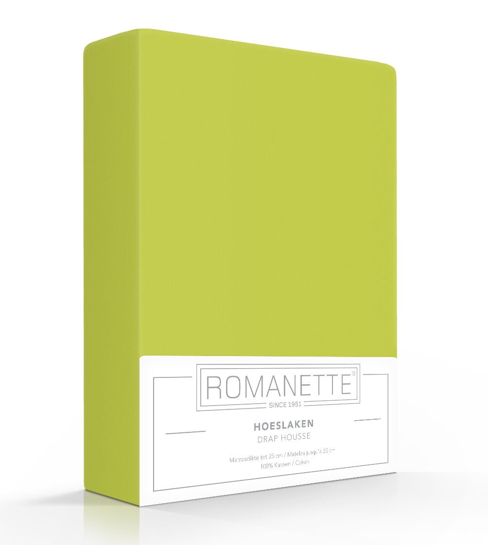 Romanette Basic Hoeslaken Apple - 140x200 cm