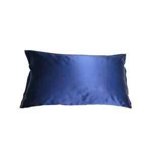 Soft Cloud Mulberry Silk Pillowcase Navy 40x80 cm.