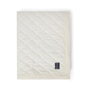 Lexington Quilted Organic Cotton Velvet sengeteppe 240 x 260 cm Snow white