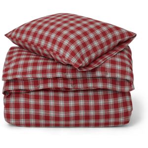 Lexington Red Checked Cotton Flannel sengesett 50 x 60 cm, 150 x 210 cm