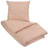Pure Økologisk sengetøy - 140x200 cm - Iben - Fersken - 100% økologisk bomull - Myk og ren økologisk