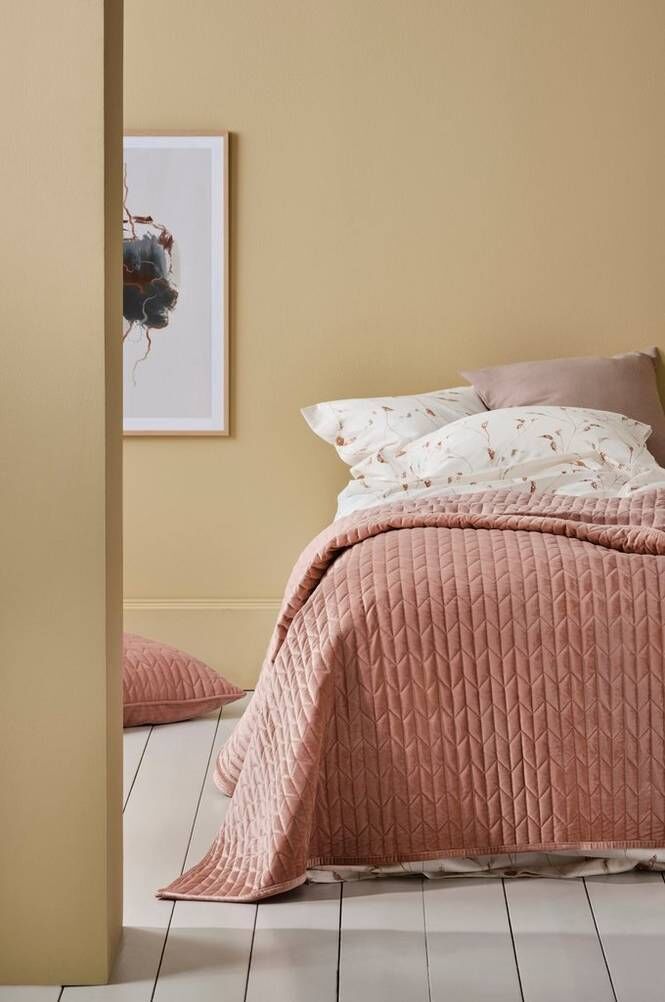 TILY sengeteppe - enkeltseng 180x260 cm  Myk rosa