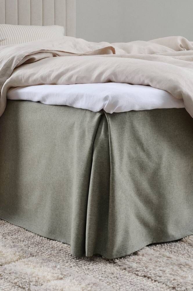 LINDEN sengekappe 45 cm Mørk grønn