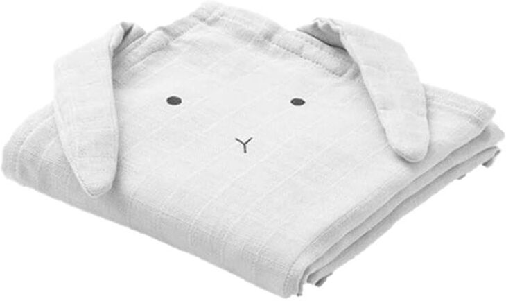 Liewood Hannah Muslin Cloth Rabbit 2 Pack Grey