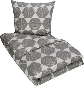 Borg Living King Size Sengetøy - 100% Bomull - Diamond Grey - 240x220 Cm