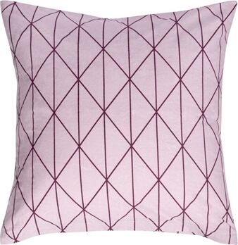 Borg Living Putetrekk - 100% Bomull - Grafisk Lys Rosa - 60x63 Cm